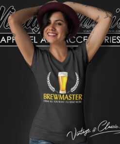 Brewmaster Beer Home Brewing Brewer V Neck TShirt