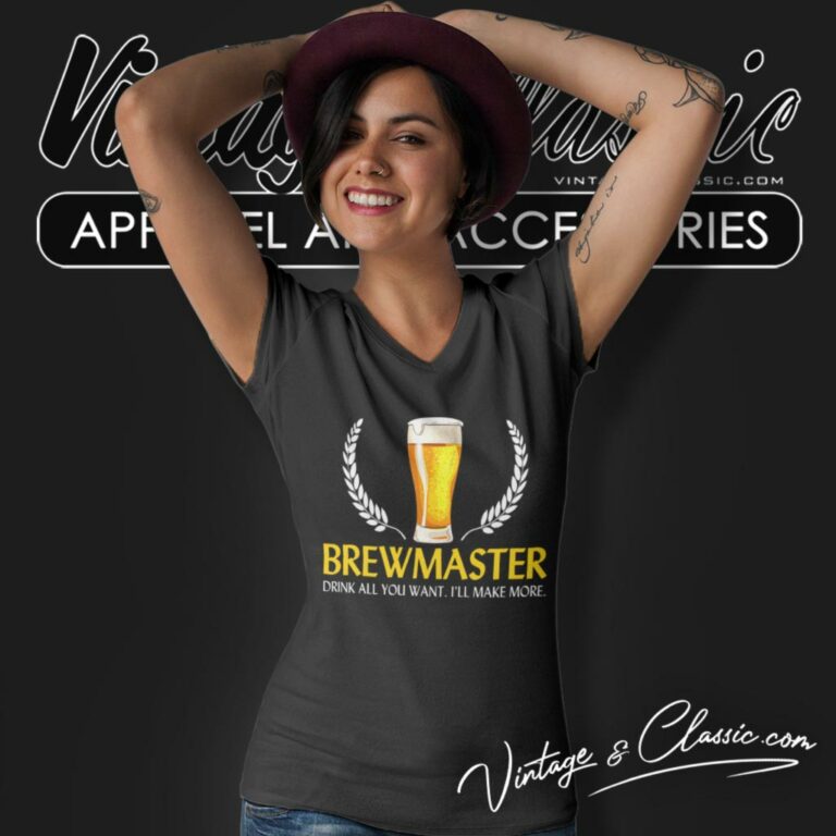 Brewmaster Beer Home Brewing Brewer V Neck TShirt Brewmaster Beer Home Brewing Brewer V Neck TShirt