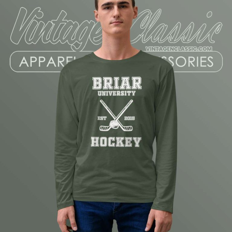 Briar University Hockey Est 2015 Long Sleeve Tee Briar University Hockey Est 2015 Long Sleeve Tee