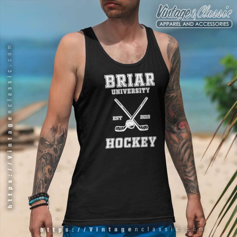Briar University Hockey Est 2015 Tank Top Racerback Briar University Hockey Est 2015 Tank Top Racerback