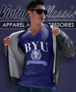 Brigham Young University Byu Cougars V Neck TShirt