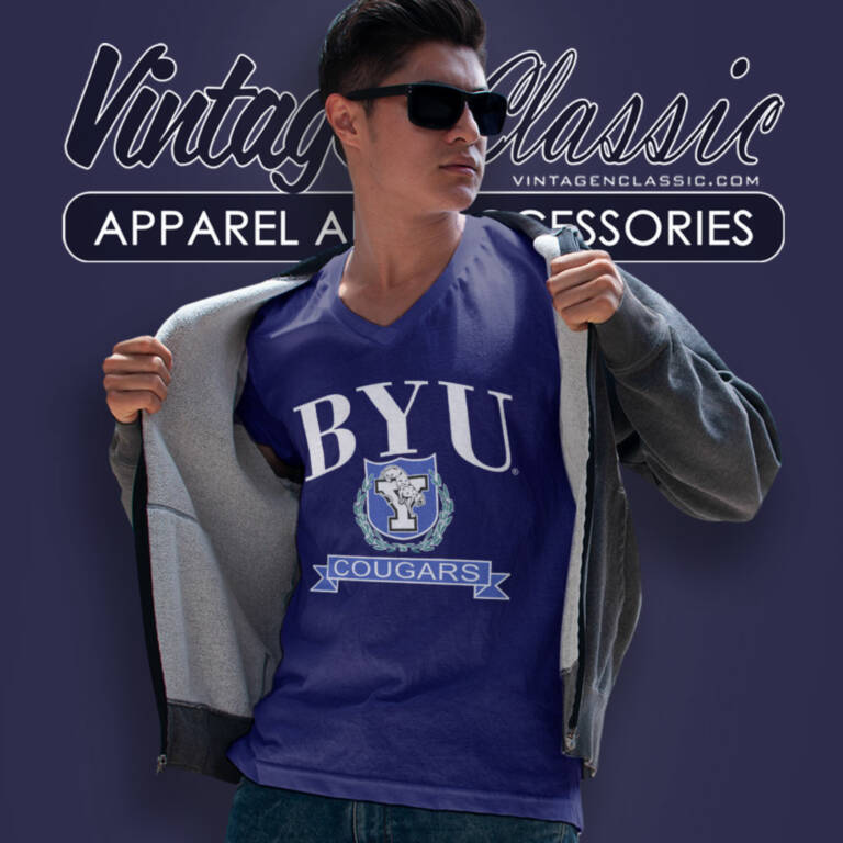 Brigham Young University Byu Cougars V Neck TShirt Brigham Young University Byu Cougars V Neck TShirt