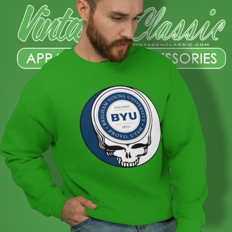 Brigham Young University Grateful Dead Steal Your Face Sweatshirt Brigham Young University Grateful Dead Steal Your Face Sweatshirt