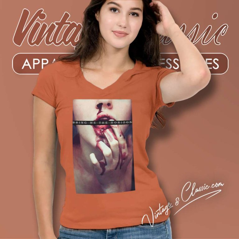 Bring Me The Horizon Blood Lust V Neck TShirt Bring Me The Horizon Blood Lust V Neck TShirt