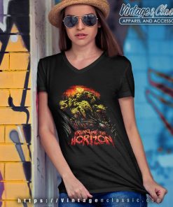 Bring Me The Horizon Cheetah V Neck TShirt