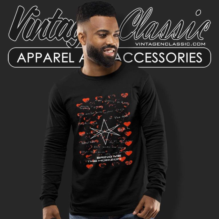 Bring Me The Horizon Lyrics Long Sleeve Tee Bring Me The Horizon Lyrics Long Sleeve Tee