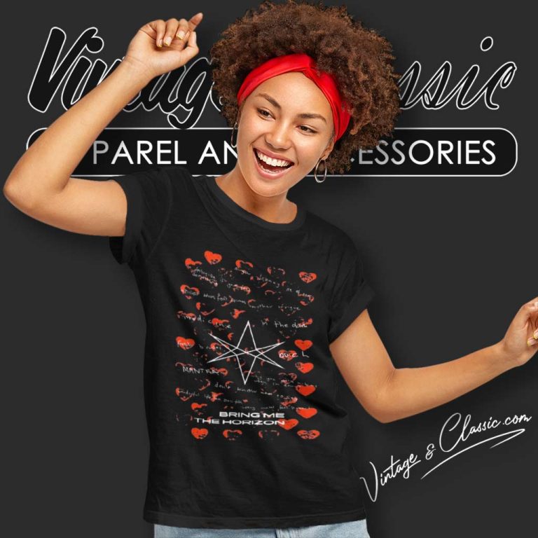 Bring Me The Horizon Lyrics Women TShirt Bring Me The Horizon Lyrics Women TShirt