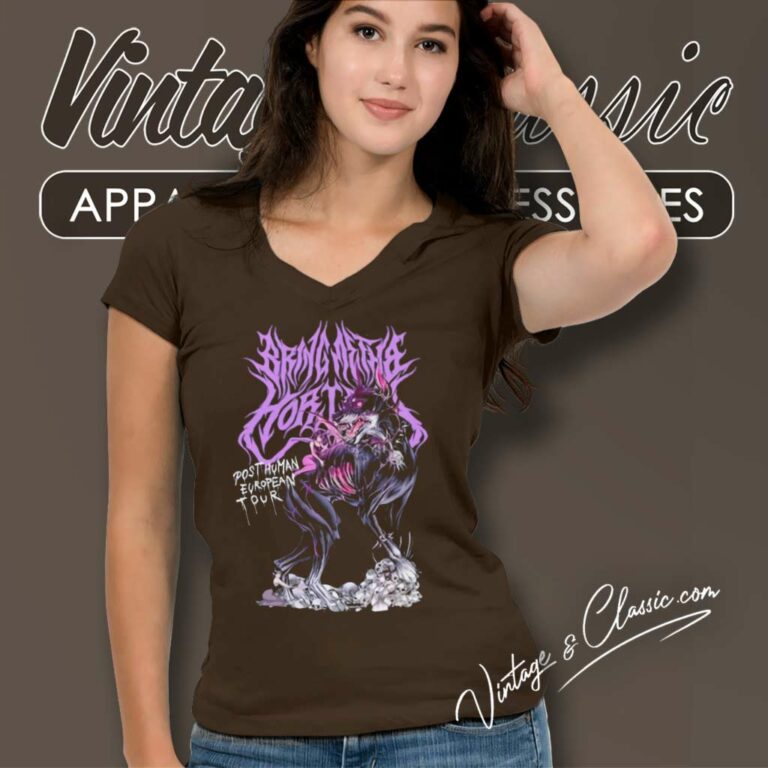 Bring Me The Horizon Music World Tour 2023 V Neck TShirt Bring Me The Horizon Music World Tour 2023 V Neck TShirt