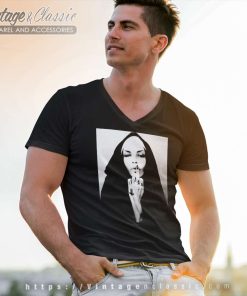 Bring Me The Horizon Nun Finger V Neck TShirt