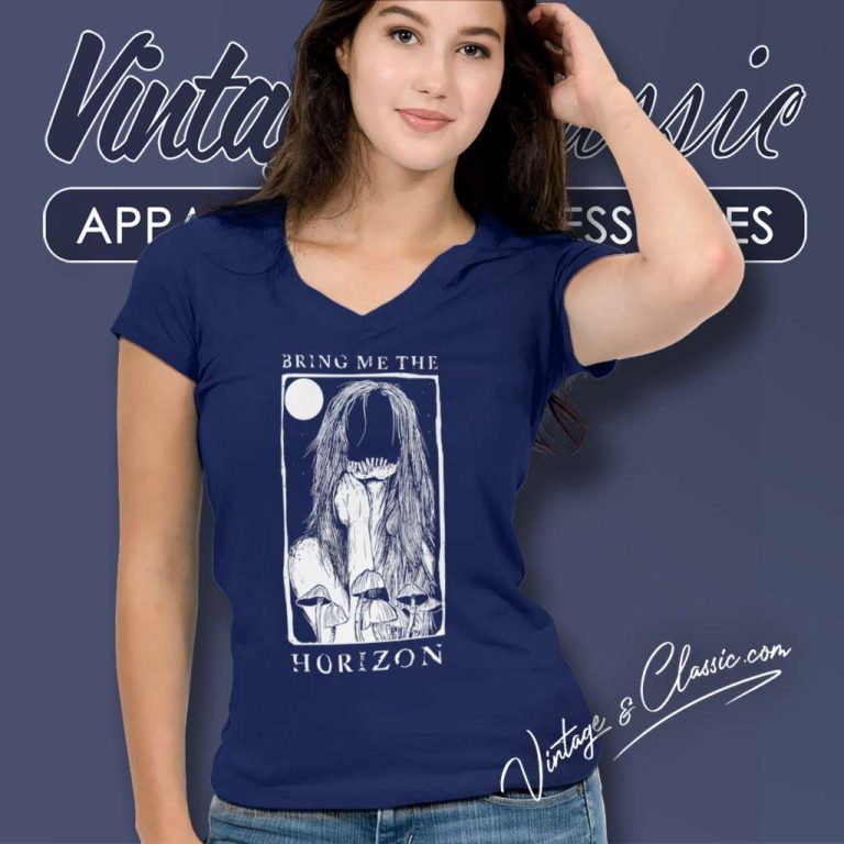 Bring Me The Horizon Shirt Faceless Shroom Girl V Neck TShirt Bring Me The Horizon Shirt Faceless Shroom Girl V Neck TShirt