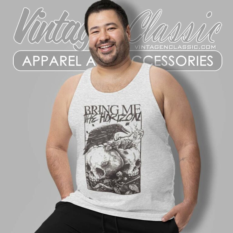 Bring Me The Horizon Shirt Raven And Skull Tank Top Racerback Bring Me The Horizon Shirt Raven And Skull Tank Top Racerback