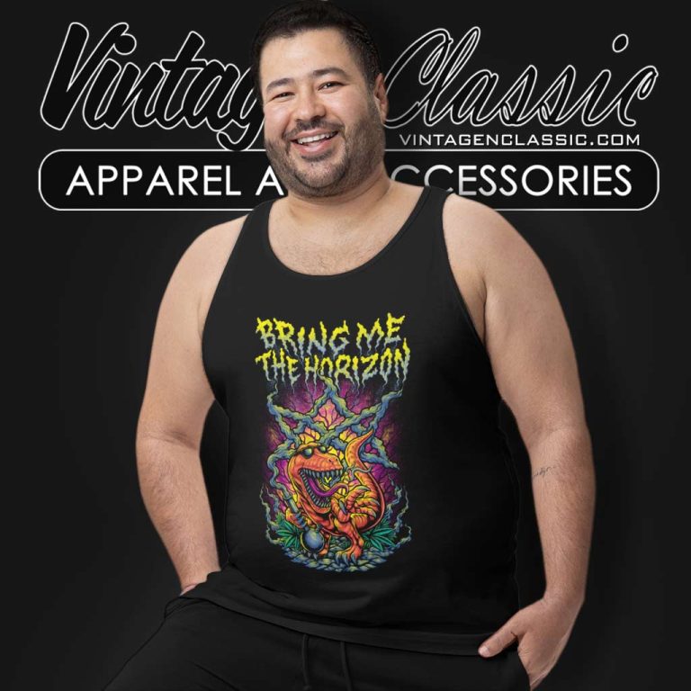 Bring Me The Horizon Shirt Smoking Dinosaur Tank Top Racerback Bring Me The Horizon Shirt Smoking Dinosaur Tank Top Racerback