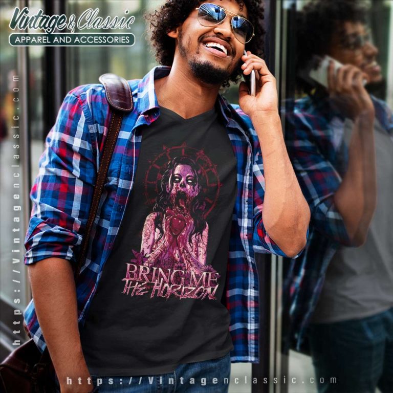 Bring Me The Horizon Shirt Zombie Girl V Neck TShirt Bring Me The Horizon Shirt Zombie Girl V Neck TShirt