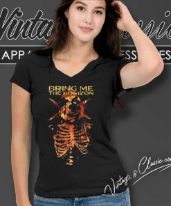 Bring Me The Horizon Skull V Neck TShirt