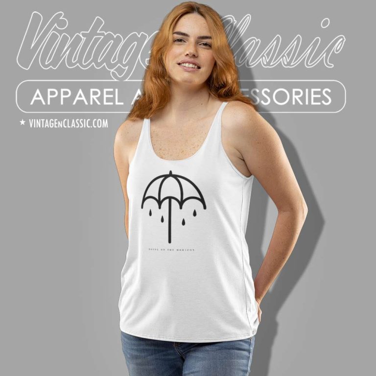 Bring Me The Horizon Umbrella Logo Tank Top Racerback Bring Me The Horizon Umbrella Logo Tank Top Racerback