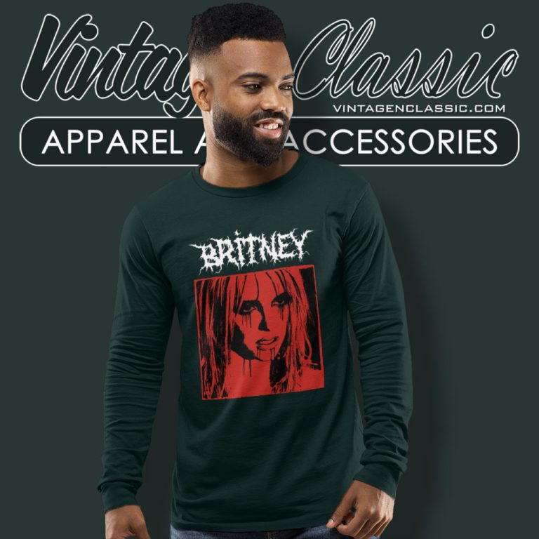 Britney Black Metal Long Sleeve Tee Britney Black Metal Long Sleeve Tee
