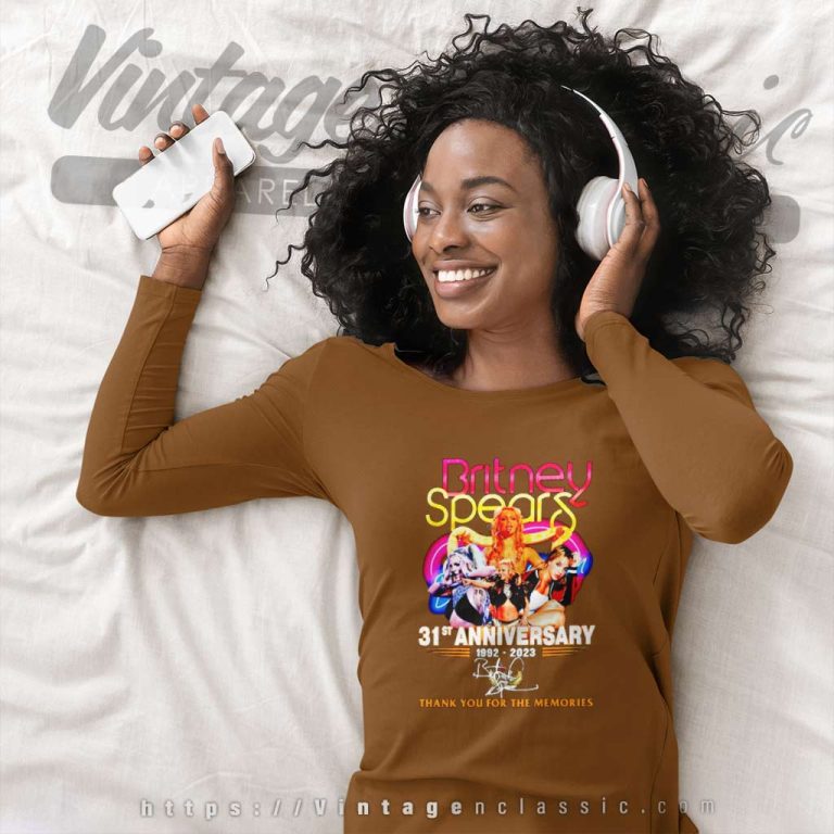 Britney Spears 31st Anniversary Long Sleeve Tee Britney Spears 31st Anniversary Long Sleeve Tee