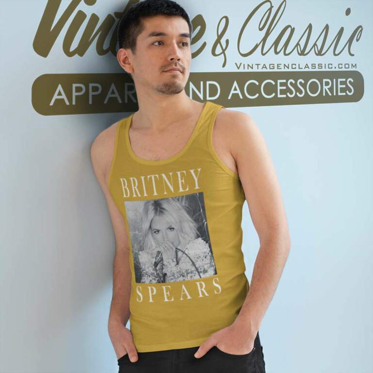 Britney Spears Classic Star Frame Tank Top Racerback Britney Spears Classic Star Frame Tank Top Racerback