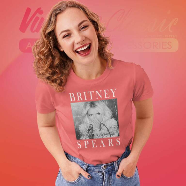 Britney Spears Classic Star Frame Women TShirt Britney Spears Classic Star Frame Women TShirt