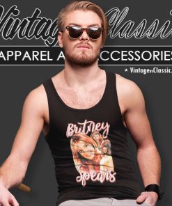 Britney Spears Cream Tank Top Racerback
