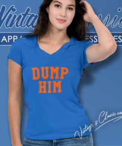 Britney Spears Dump Him Shirt Olivia Rodrigo Dump Him Blue V Neck TShirt