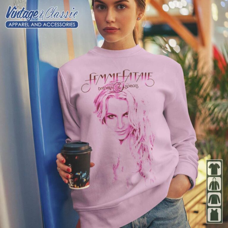 Britney Spears Femme Fatale Sweatshirt Britney Spears Femme Fatale Sweatshirt