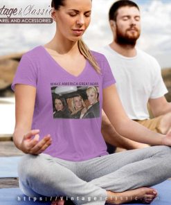 Britney Spears Paris Hilton Make America V Neck TShirt