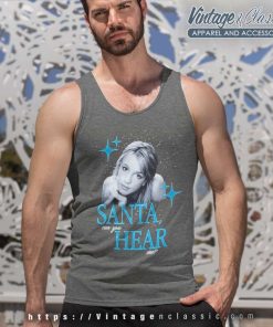 Britney Spears Santa Can You Hear Me Tank Top Racerback