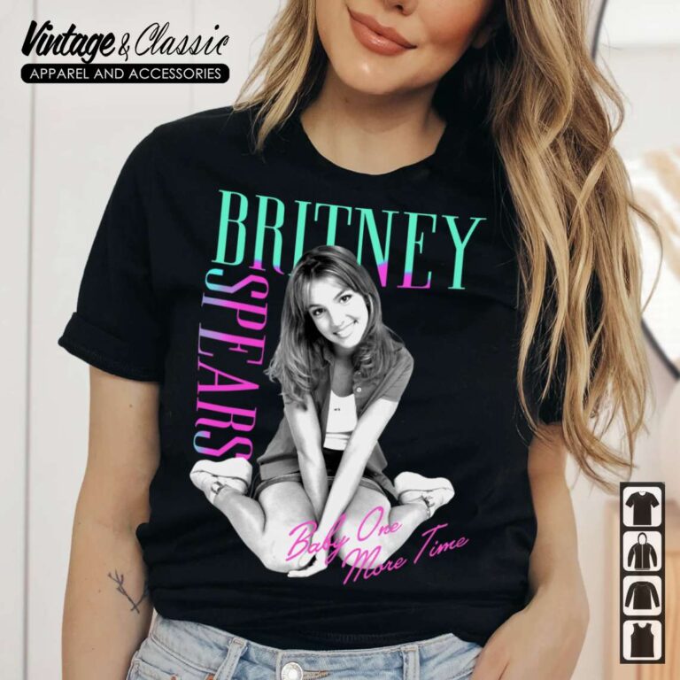 Britney Spears Shirt Baby One More Time Black T Shirt Britney Spears Shirt Baby One More Time Black T Shirt