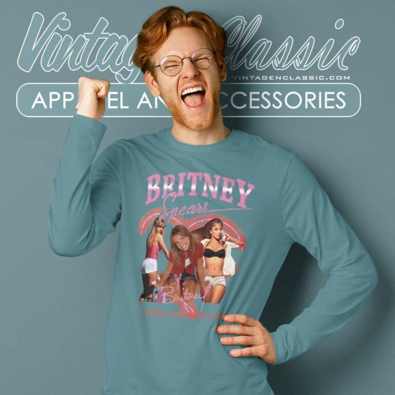 Britney Spears Shirt Baby One More Time Long Sleeve Tee Britney Spears Shirt Baby One More Time Long Sleeve Tee