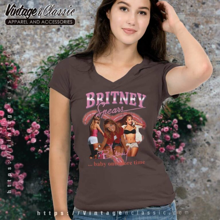 Britney Spears Shirt Baby One More Time V Neck TShirt Britney Spears Shirt Baby One More Time V Neck TShirt