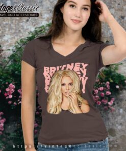 Britney Spears Shirt Piece Of Me Tour V Neck TShirt