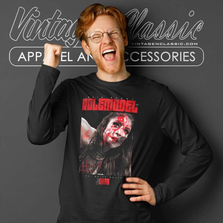 Britt Baker Main Event Role Model Long Sleeve Tee Britt Baker Main Event Role Model Long Sleeve Tee