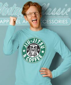 Brizilian Jiu Jitsu And Coffee Long Sleeve Tee