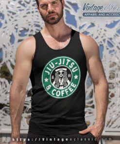 Brizilian Jiu Jitsu And Coffee Tank Top Racerback