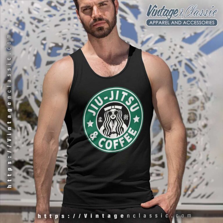 Brizilian Jiu Jitsu And Coffee Tank Top Racerback Brizilian Jiu Jitsu And Coffee Tank Top Racerback