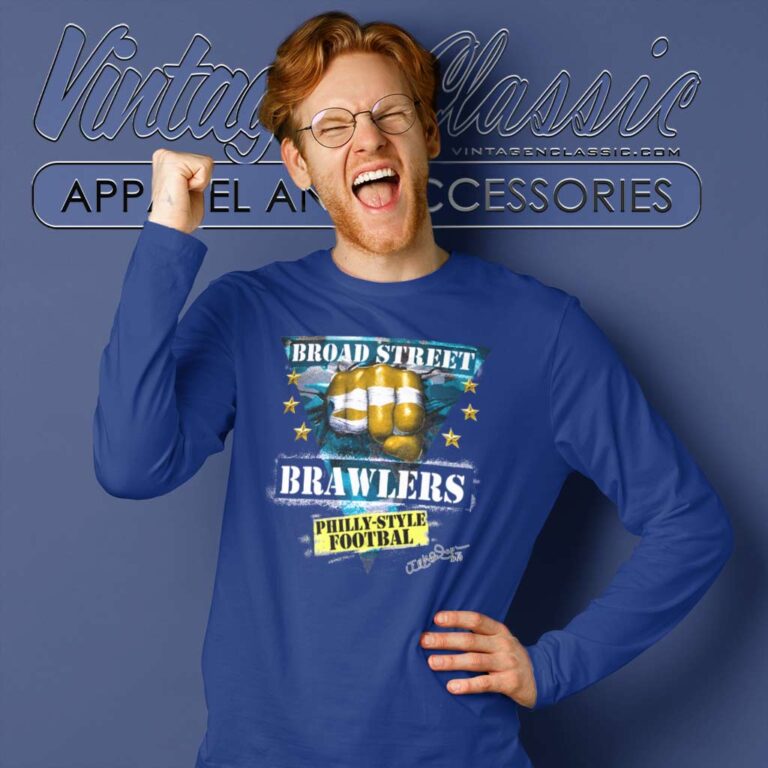 Broad Street Brawlers Philadelphia Eagles Long Sleeve Tee Broad Street Brawlers Philadelphia Eagles Long Sleeve Tee