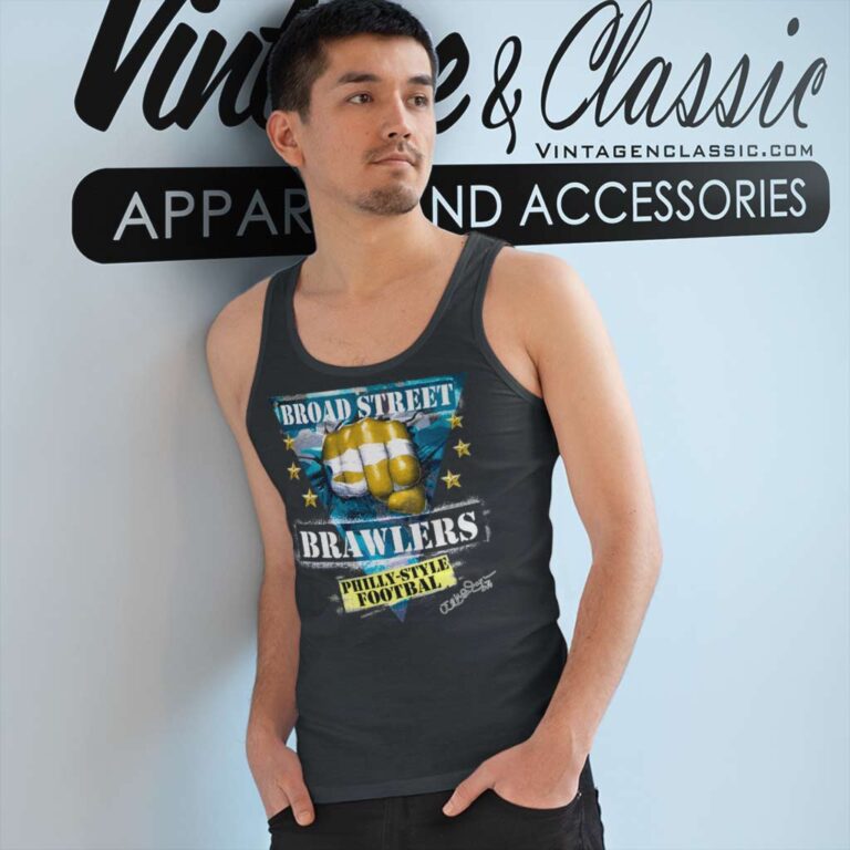 Broad Street Brawlers Philadelphia Eagles Tank Top Racerback Broad Street Brawlers Philadelphia Eagles Tank Top Racerback