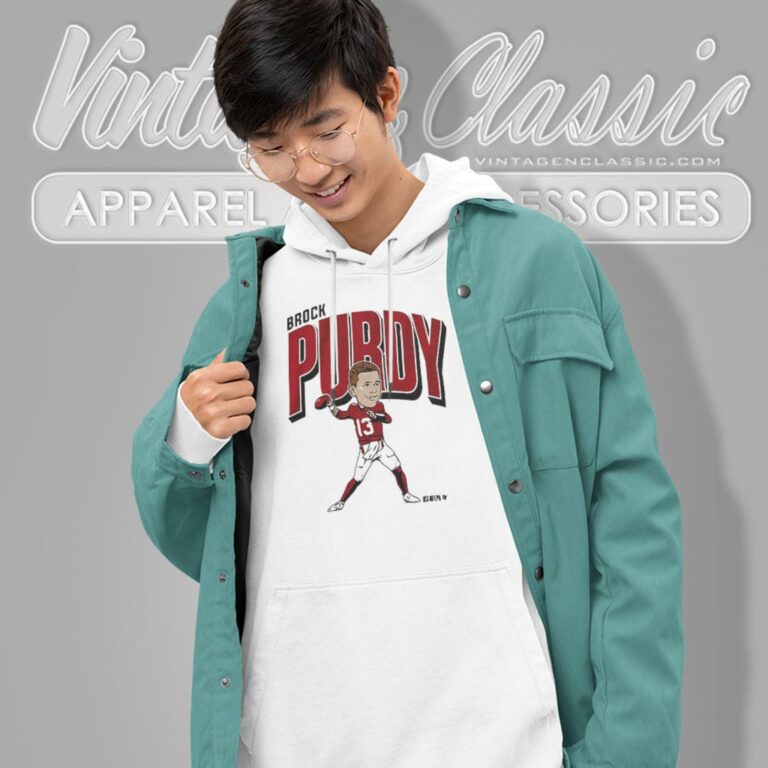 Brock Purdy Caricature San Francisco 49ers Hoodie Brock Purdy Caricature San Francisco 49ers Hoodie