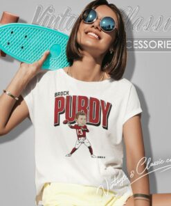 Brock Purdy Caricature San Francisco 49ers Women T Shirt