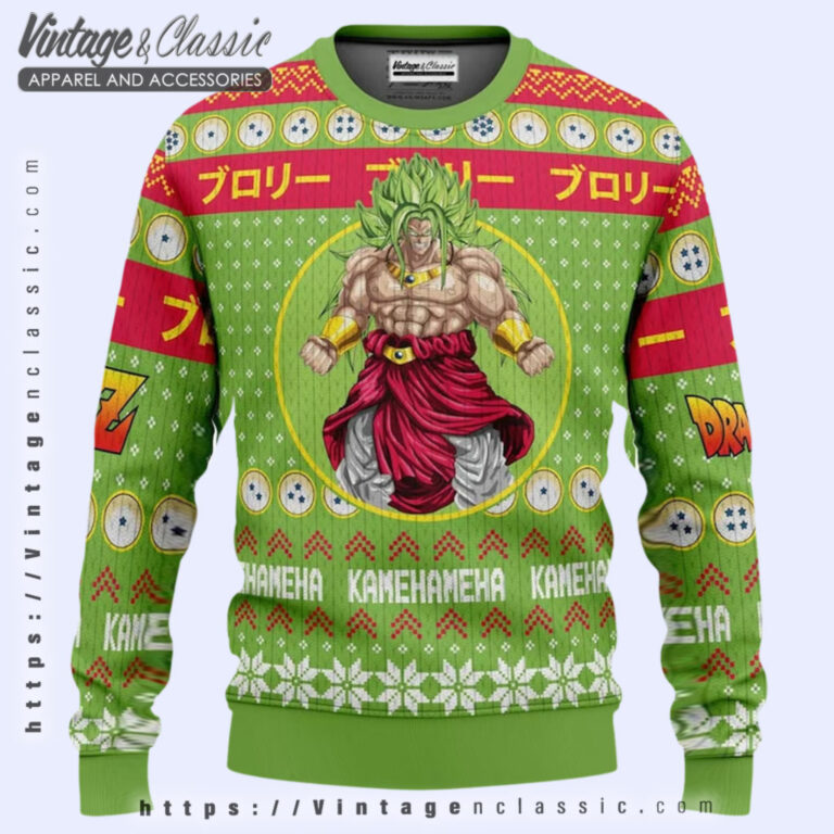 Broly Dragon Ball Christmas Ugly Sweater Ugly Christmas Sweater Broly Dragon Ball Christmas Ugly Sweater Ugly Christmas Sweater