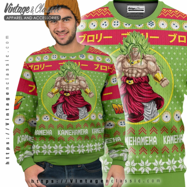 Broly Dragon Ball Christmas Ugly Sweater Ugly Sweater Broly Dragon Ball Christmas Ugly Sweater Ugly Sweater
