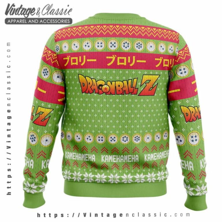 Broly Dragon Ball Christmas Ugly Sweater back Ugly Sweater Broly Dragon Ball Christmas Ugly Sweater back Ugly Sweater