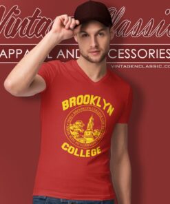 Brooklyn College Logo Shirt 4 Brooklyn College Logo V Neck TShirt