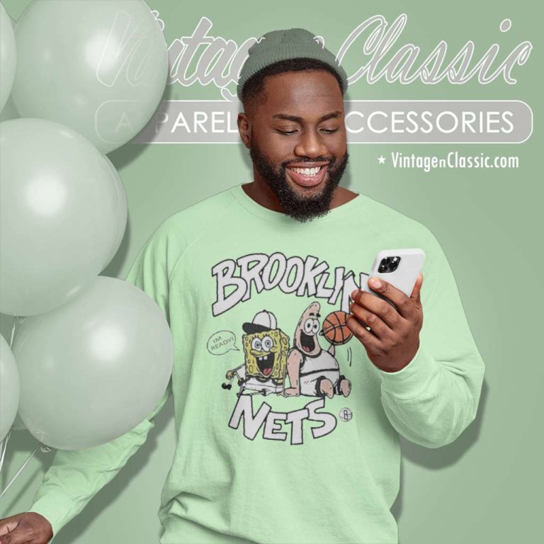 Brooklyn Nets Homage Heathered Nba X Spongebob Collab Sweatshirt Brooklyn Nets Homage Heathered Nba X Spongebob Collab Sweatshirt
