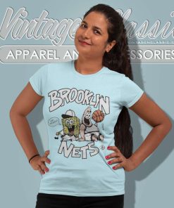 Brooklyn Nets Homage Heathered Nba X Spongebob Collab Women TShirt