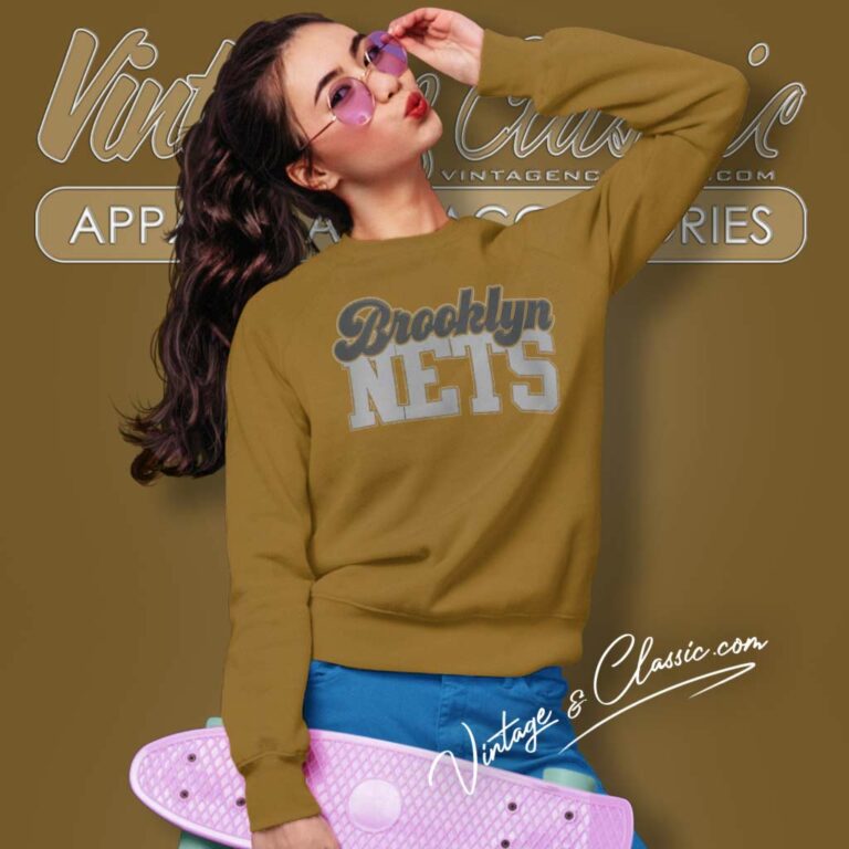 Brooklyn Nets Logo Signature Sweatshirt Brooklyn Nets Logo Signature Sweatshirt