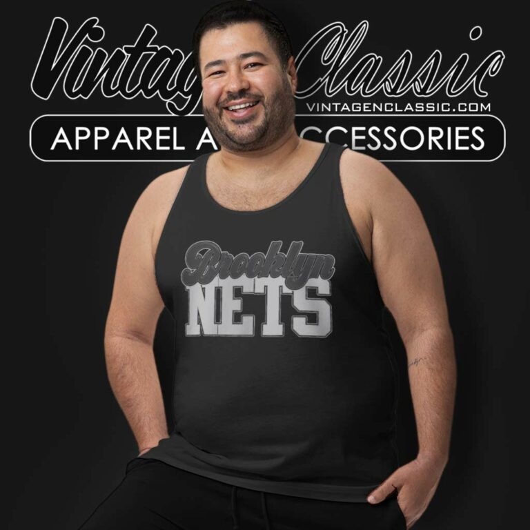 Brooklyn Nets Logo Signature Tank Top Racerback Brooklyn Nets Logo Signature Tank Top Racerback