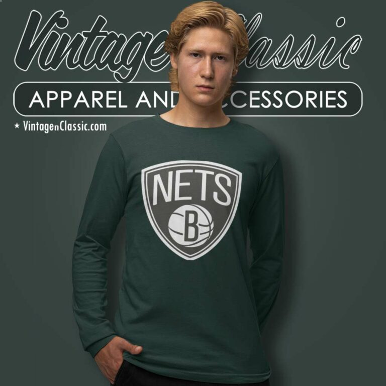 Brooklyn Nets Nba Basketball Icon Long Sleeve Tee Brooklyn Nets Nba Basketball Icon Long Sleeve Tee