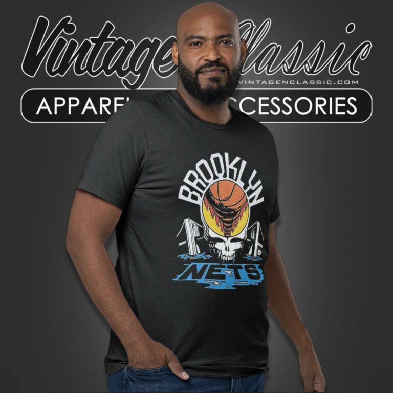 Brooklyn Nets Nba Grateful Dead Skull T Shirt Brooklyn Nets Nba Grateful Dead Skull T Shirt